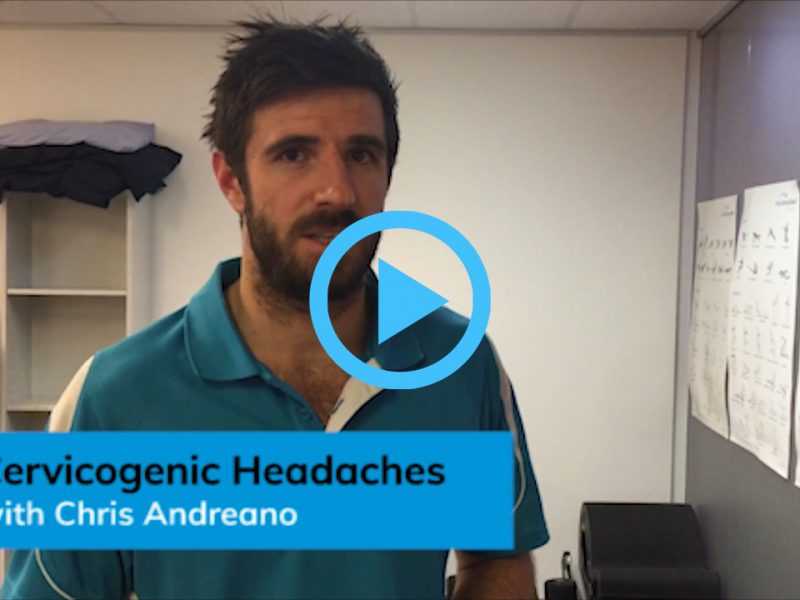 Video discussing Cervicogenic Headaches